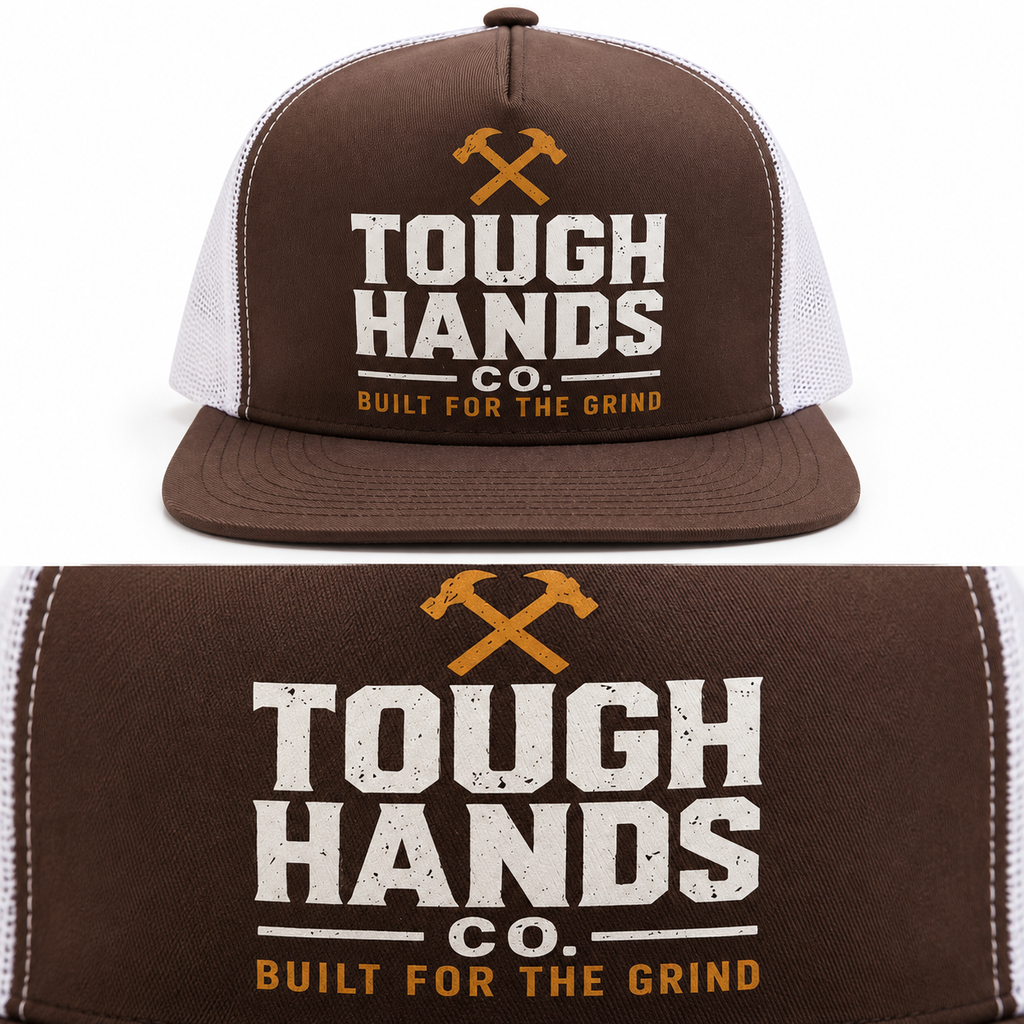 Tough Hands Co. Flat Bill Trucker Hat
